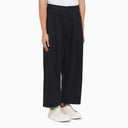 Studio Nicholson Navy Blue Sorte Trousers