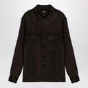 Zegna Brown Cashmere Shirt
