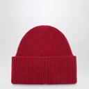 Destin Burgundy Wool And Cashmere Beanie