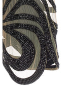 Abito di onda di cristallo di David Koma e mini di tulle