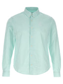 Sporty & Rich Logo Embroidery Striped Shirt