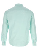 Sporty & Rich Logo Embroidery Striped Shirt