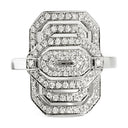My Way Mini Ring In Silver And Diamonds