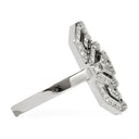 My Way Mini Ring In Silver And Diamonds