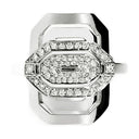 Min måte mini semi pavé ring i diamanter/sølv