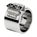 Rockaway Pinky Ring 5 Picots In Diamonds/Silver