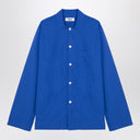 Tekla Royal Blue Pyjama Shirt