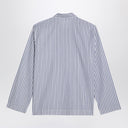 Tekla White Striped Pyjama Shirt