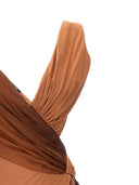 Vestido maxi drapeado de Roberto Cavalli