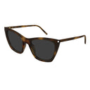Saint Laurent Sunglasses Sl 214 Kate Thin 003 Brown/Dark Gray Women