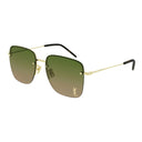 Saint Laurent Sunglasses Sl 312 M 003 Gold/Green Women