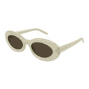 Saint Laurent Sunglasses Sl 594 011 Ivory/Brown Women