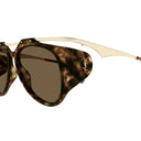 Saint Laurent Solglasögon Sl M137 Amelia 002 Guld/Brun Dam