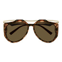 Saint Laurent Sunglasses Sl M137 Amelia 002 Gold/Brown Women