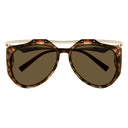 Saint Laurent Sunglasses Sl M137/F Amelia 002 Gold/Brown Women