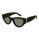 Saint Laurent Sunglasses Sl M94 008 Brown/Dark Green Women