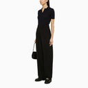 Roberto Collina Navy Blue Wool Polo Shirt