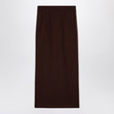 La falda de chocolate hot de Andamane Shelby Maxi en lana