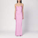 The Andamane Peony Colour Dress With Back Draping