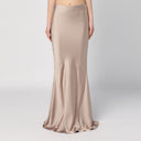 The Andamane Greige Skirt With Back Drape