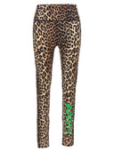 Ganni Logo Leopard Leggings