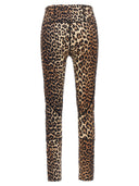 Ganni Logo Leopard Leggings