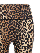 Ganni Logo Leopard Leggings