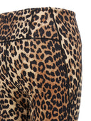 Ganni Logo Leopard Leggings