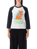 Ganni T -Shirts und Polos weiß