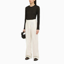 Roberto Collina Black Cotton Blend Crew Neck Jumper