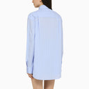 La miscela di cotone a righe a strisce azzurra Andamane