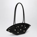Themoirè Black Olimpia Medium Shoulder Bag