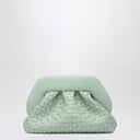 Frizione temairè color ghiaccio in pelle intrecciata