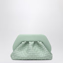 Frizione temairè color ghiaccio in pelle intrecciata