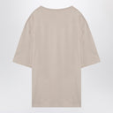 Lemaire beige katoen en linnen boxy t -shirt