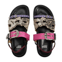 Aj1018 Sandals Toga Pulla Black Leather