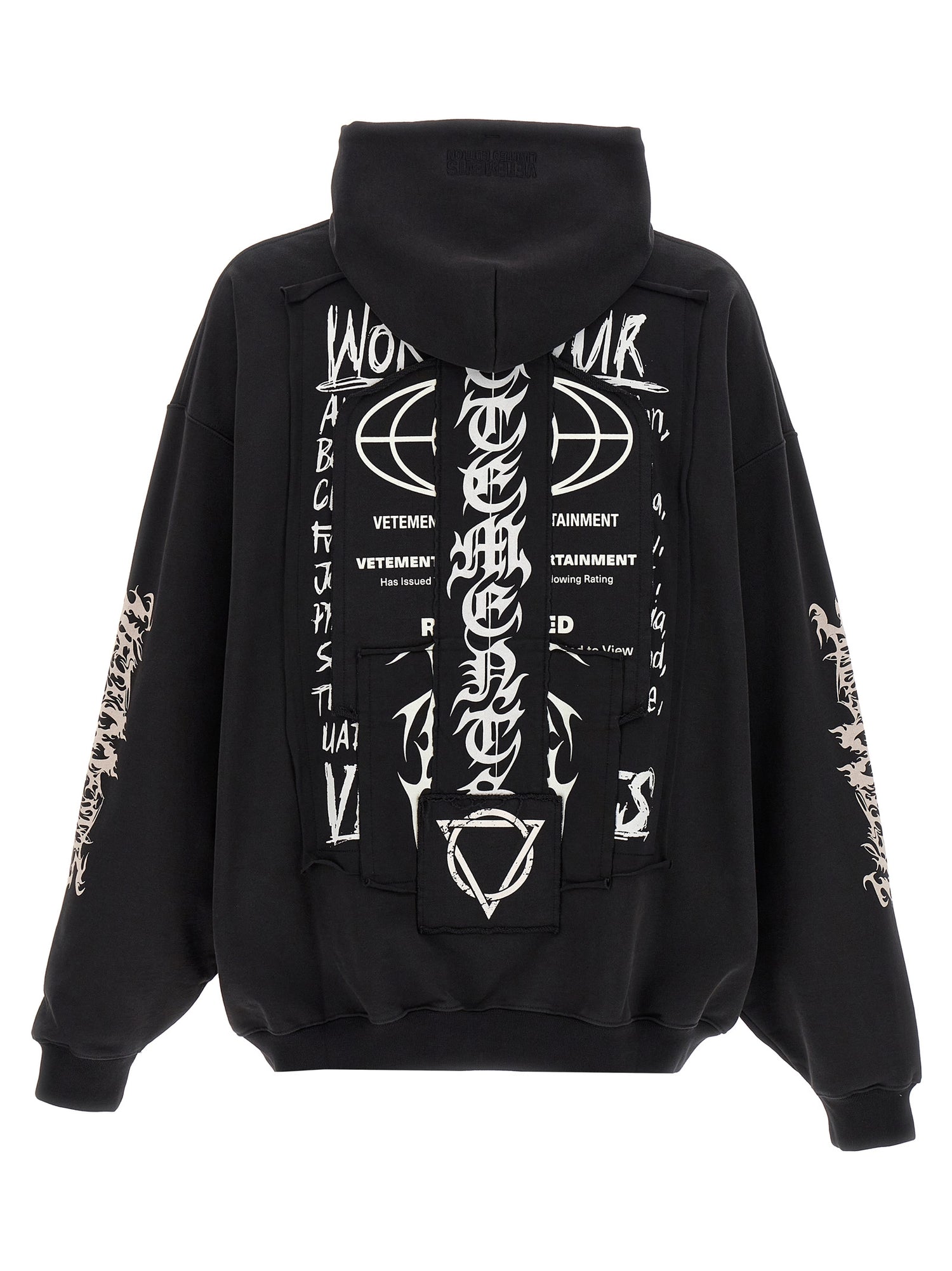 VETEMENTS PATCHED LOGO HOODIE VETEMENTS PATCHED LOGO HOODIE