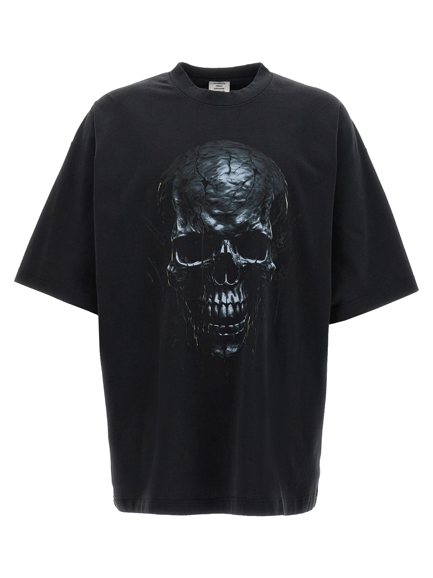 Vetements 'Black Skull Metal' T Shirt | Balardi