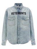 Camicia da ricamo logo Vetements
