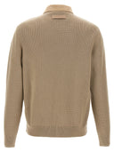 Zegna a due materiali overshirt