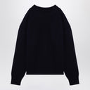 Ami Paris Night Blue Ami De Coeur Wool Jumper