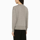Ami Paris Grey Wool Ami De Coeur Sweater