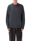 Ami Paris Sweaters Grey