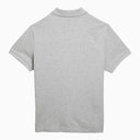 Ami Paris Heather Grey Ami De Coeur Polo Shirt