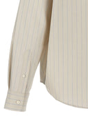 Ami Paris Logo Sticker gestreiftes Hemd