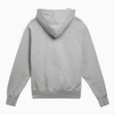 Ami paris ami de coeur felpa con zip grigio chiaro