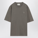 Ami Paris Ami De Coeur Grey T Shirt