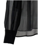 Alberta Ferretti 주름 Plastron 셔츠