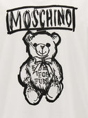 Maglietta di stampa logo Moschino
