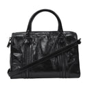 Sonniger mittlerer Tasche in schwarzem Leder